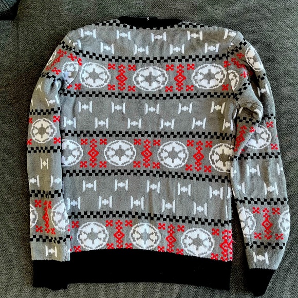 Stars Men’s Christmas Sweater-Small - Picture 2 of 4